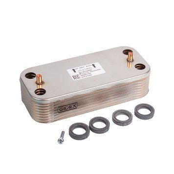 Ariston 65116537 Теплообмінник вторичний (16 пластин) для газового котла